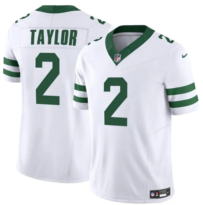 Men's New York Jets #2 Tyrod Taylor White 2024 F.U.S.E. Vapor Untouchable Limited Stitched Jersey Men's New York Jets #2 Tyrod Taylor White 2024 F.U.S.E. Vapor Untouchable Limited Stitched Jersey