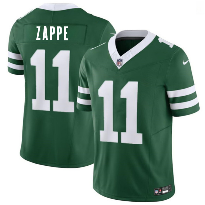 Men's New York Jets #11 Bailey Zappe Green 2026 F.U.S.E. Vapor Untouchable Limited Stitched Jersey