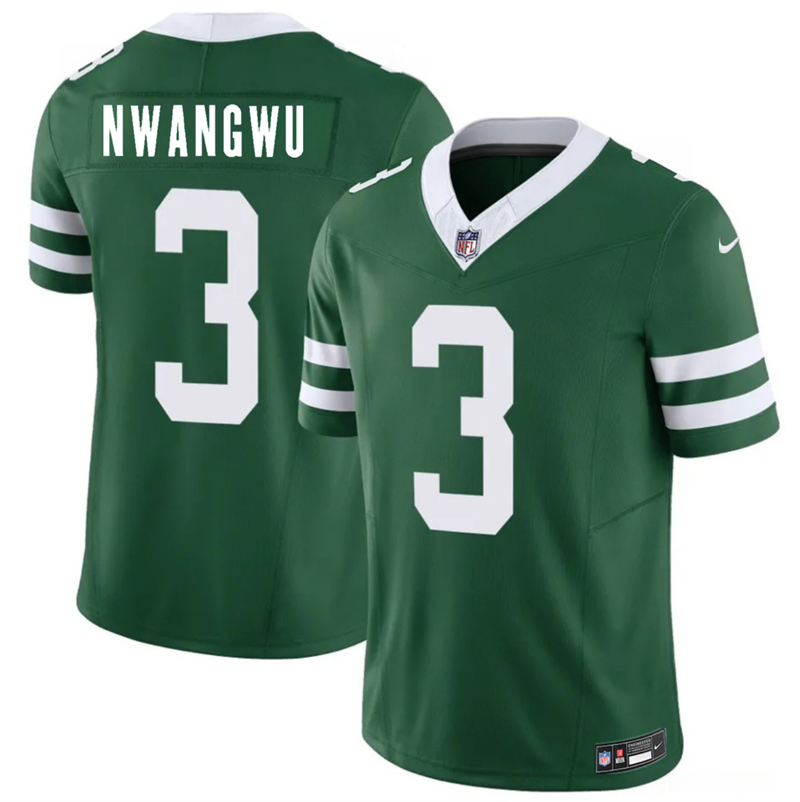 Men's New York Jets #3 Kene Nwangwu Green 2026 F.U.S.E. Vapor Untouchable Limited Stitched Jersey