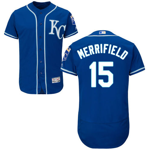 Royals #15 Whit Merrifield Royal Blue Flexbase Authentic Collection Stitched MLB Jersey Royals #15 Whit Merrifield Royal Blue Flexbase Authentic Collection Stitched MLB Jersey