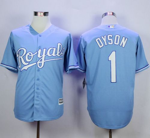 Royals #1 Jarrod Dyson Light Blue Alternate 1 New Cool Base Stitched MLB Jersey Royals #1 Jarrod Dyson Light Blue Alternate 1 New Cool Base Stitched MLB Jersey