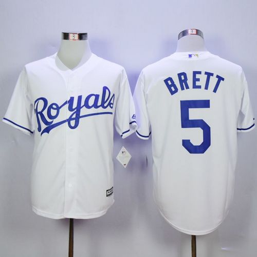 Royals #5 George Brett White New Cool Base Stitched MLB Jersey Royals #5 George Brett White New Cool Base Stitched MLB Jersey