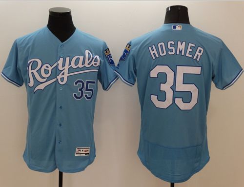 Royals #35 Eric Hosmer Light Blue Flexbase Authentic Collection Stitched MLB Jersey Royals #35 Eric Hosmer Light Blue Flexbase Authentic Collection Stitched MLB Jersey