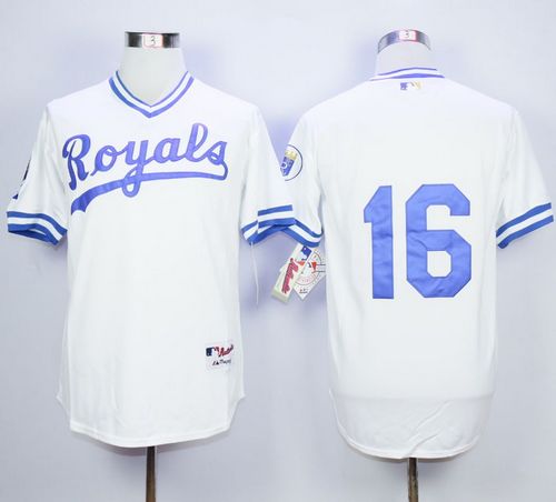 Royals #16 Bo Jackson White 1974 Turn Back The Clock Stitched MLB Jersey Royals #16 Bo Jackson White 1974 Turn Back The Clock Stitched MLB Jersey