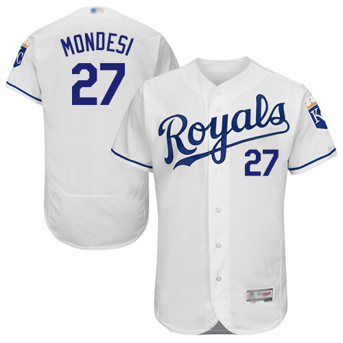 Royals #27 Raul Mondesi White Flexbase Authentic Collection Stitched MLB Jersey Royals #27 Raul Mondesi White Flexbase Authentic Collection Stitched MLB Jersey