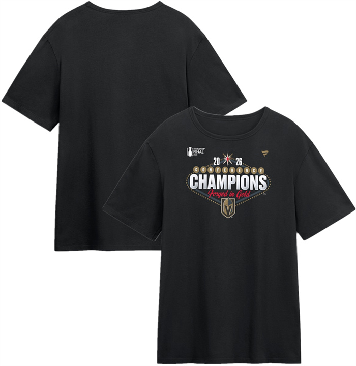 Men's Vegas Golden Knights Black 2026 Stanley Cup Playoffs T-Shirt
