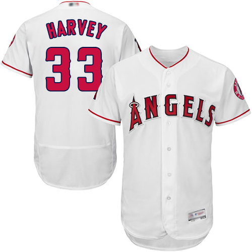 Angels of Anaheim #33 Matt Harvey White Flexbase Authentic Collection Stitched MLB Jersey Angels of Anaheim #33 Matt Harvey White Flexbase Authentic Collection Stitched MLB Jersey
