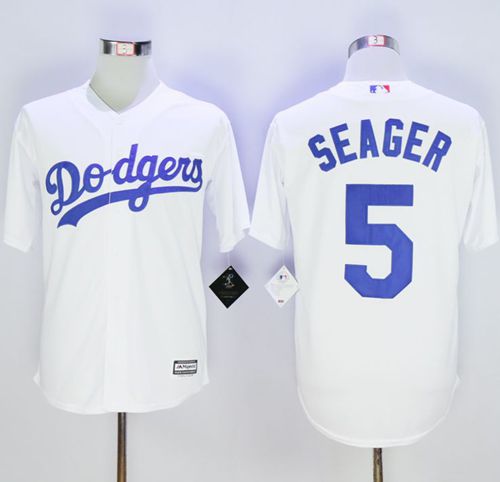 Dodgers #5 Corey Seager White New Cool Base Stitched MLB Jersey Dodgers #5 Corey Seager White New Cool Base Stitched MLB Jersey