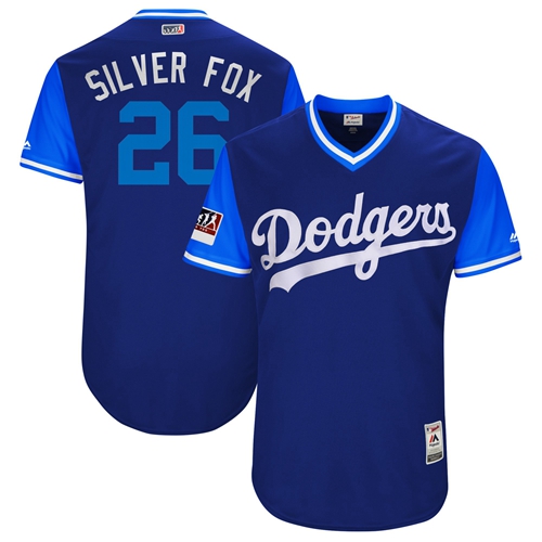 Dodgers #26 Chase Utley Royal 