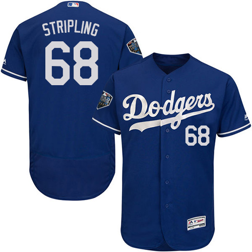 Dodgers #68 Ross Stripling Blue Flexbase Authentic Collection 2018 World Series Stitched MLB Jersey Dodgers #68 Ross Stripling Blue Flexbase Authentic Collection 2018 World Series Stitched MLB Jersey