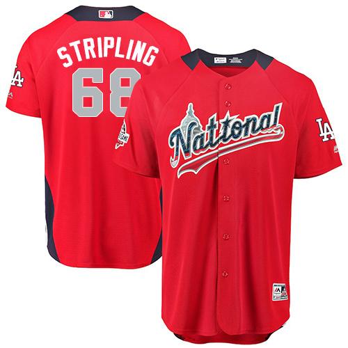 Dodgers #68 Ross Stripling Red 2018 All-Star National League Stitched MLB Jersey Dodgers #68 Ross Stripling Red 2018 All-Star National League Stitched MLB Jersey