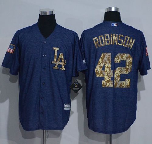 Dodgers #42 Jackie Robinson Denim Blue Salute to Service Stitched MLB Jersey Dodgers #42 Jackie Robinson Denim Blue Salute to Service Stitched MLB Jersey