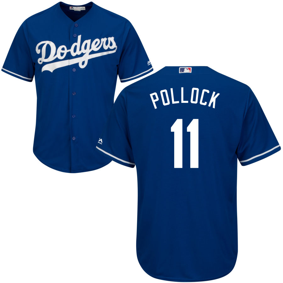 Los Angeles Dodgers #11 A.J. Pollock Blue Cool Base Stitched MLB Jersey Los Angeles Dodgers #11 A.J. Pollock Blue Cool Base Stitched MLB Jersey
