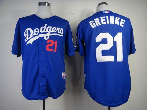 Dodgers #21 Zack Greinke Blue Cool Base Stitched MLB Jersey Dodgers #21 Zack Greinke Blue Cool Base Stitched MLB Jersey