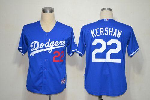 Dodgers #22 Clayton Kershaw Blue Cool Base Stitched MLB Jersey Dodgers #22 Clayton Kershaw Blue Cool Base Stitched MLB Jersey