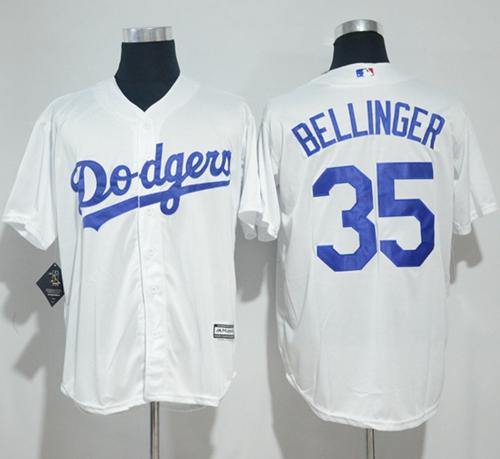Dodgers #35 Cody Bellinger White New Cool Base Stitched MLB Jersey Dodgers #35 Cody Bellinger White New Cool Base Stitched MLB Jersey