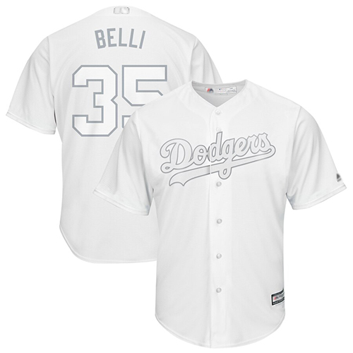 Dodgers #35 Cody Bellinger White 
