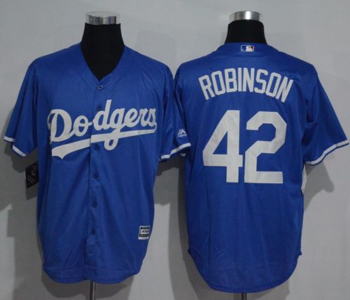 Dodgers #42 Jackie Robinson Blue New Cool Base Stitched MLB Jersey Dodgers #42 Jackie Robinson Blue New Cool Base Stitched MLB Jersey