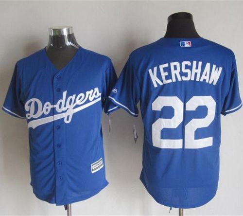 Dodgers #22 Clayton Kershaw Blue New Cool Base Stitched MLB Jersey Dodgers #22 Clayton Kershaw Blue New Cool Base Stitched MLB Jersey