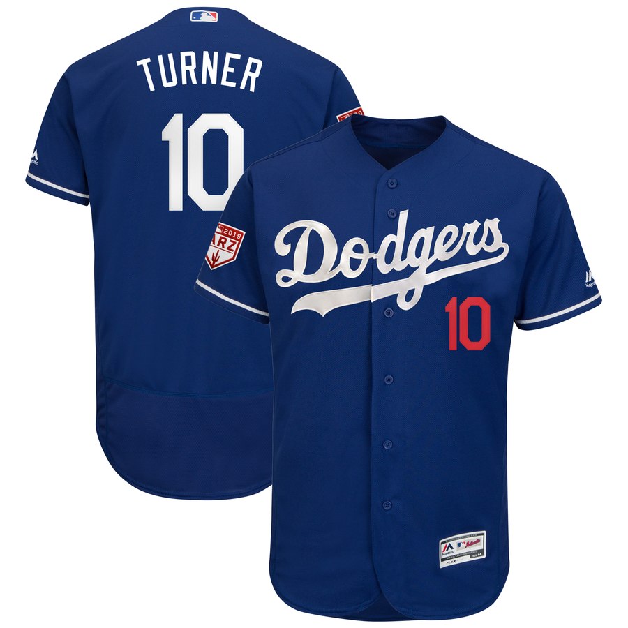 Dodgers #10 Justin Turner Royal 2019 Spring Training Flex Base Stitched MLB Jersey Dodgers #10 Justin Turner Royal 2019 Spring Training Flex Base Stitched MLB Jersey