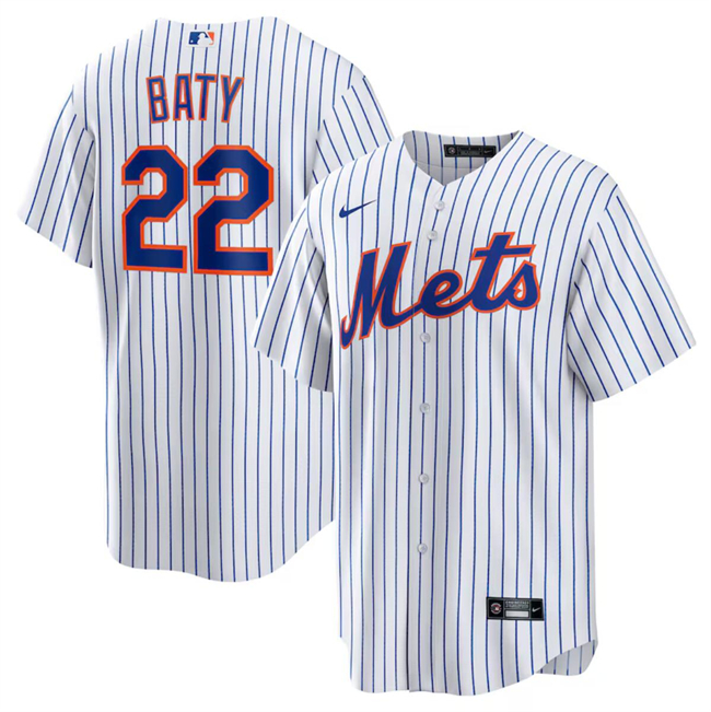 Men's New York Mets #22 Brett Baty White Cool Base Stitched Baseball Jersey Men's New York Mets #22 Brett Baty White Cool Base Stitched Baseball Jersey