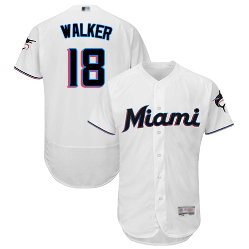 marlins #18 Neil Walker White Flexbase Authentic Collection Stitched MLB Jersey marlins #18 Neil Walker White Flexbase Authentic Collection Stitched MLB Jersey