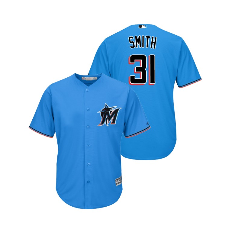 marlins #31 Caleb Smith Blue Alternate 2019 Cool Base Stitched MLB Jersey marlins #31 Caleb Smith Blue Alternate 2019 Cool Base Stitched MLB Jersey