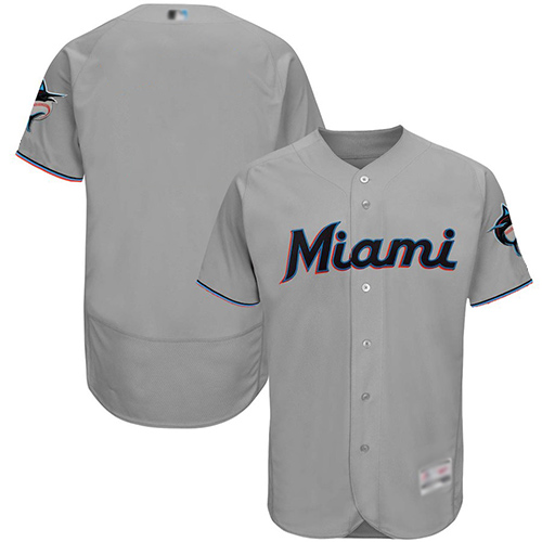 marlins Blank Grey Flexbase Authentic Collection Stitched MLB Jersey marlins Blank Grey Flexbase Authentic Collection Stitched MLB Jersey