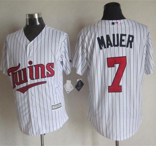 Twins #7 Joe Mauer White New Cool Base Stitched MLB Jersey Twins #7 Joe Mauer White New Cool Base Stitched MLB Jersey