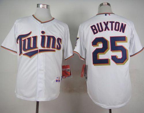 Twins #25 Byron Buxton White Cool Base Stitched MLB Jersey Twins #25 Byron Buxton White Cool Base Stitched MLB Jersey