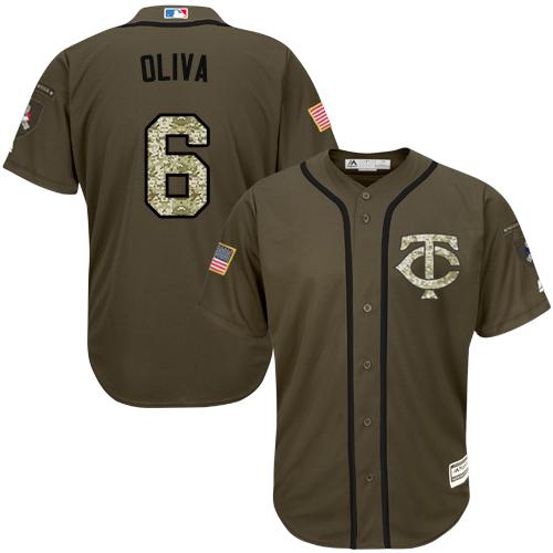 Twins #6 Tony Oliva Green Salute to Service Stitched MLB Jersey Twins #6 Tony Oliva Green Salute to Service Stitched MLB Jersey