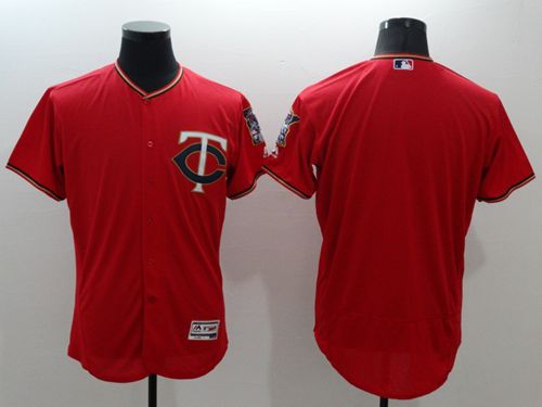 Twins Blank Red Flexbase Authentic Collection Stitched MLB Jersey Twins Blank Red Flexbase Authentic Collection Stitched MLB Jersey