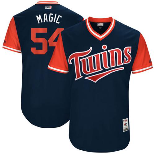 Twins #54 Ervin Santana Navy "Magic" Players Weekend Authentic Stitched MLB Jersey Twins #54 Ervin Santana Navy "Magic" Players Weekend Authentic Stitched MLB Jersey