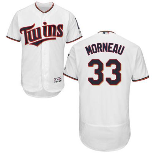 Twins #33 Justin Morneau White Flexbase Authentic Collection Stitched MLB Jersey Twins #33 Justin Morneau White Flexbase Authentic Collection Stitched MLB Jersey