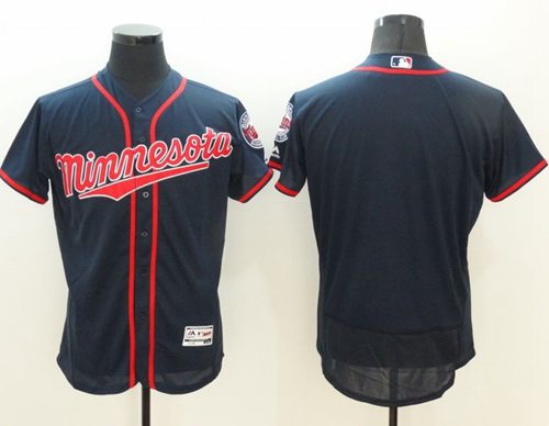 Twins Blank Navy Blue Flexbase Authentic Collection Stitched MLB Jersey Twins Blank Navy Blue Flexbase Authentic Collection Stitched MLB Jersey