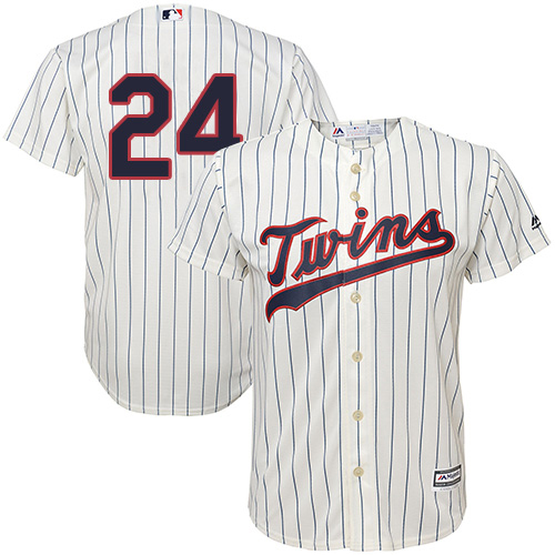 Twins #24 C.J. Cron Cream Strip Cool Base Stitched MLB Jersey Twins #24 C.J. Cron Cream Strip Cool Base Stitched MLB Jersey