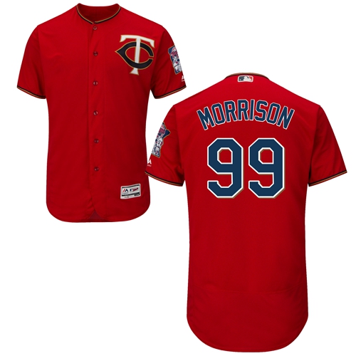 Twins #99 Logan Morrison Red Flexbase Authentic Collection Stitched MLB Jersey Twins #99 Logan Morrison Red Flexbase Authentic Collection Stitched MLB Jersey