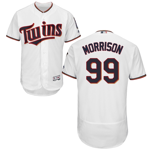 Twins #99 Logan Morrison White Flexbase Authentic Collection Stitched MLB Jersey Twins #99 Logan Morrison White Flexbase Authentic Collection Stitched MLB Jersey