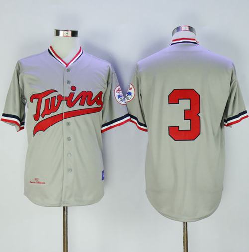 Mitchell And Ness 1972 Twins #3 Harmon Killebrew Grey Throwback Stitched MLB Jersey Mitchell And Ness 1972 Twins #3 Harmon Killebrew Grey Throwback Stitched MLB Jersey