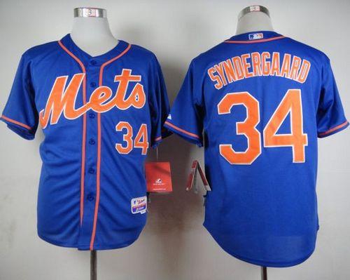 Mets #34 Noah Syndergaard Blue Alternate Home Cool Base Stitched MLB Jersey Mets #34 Noah Syndergaard Blue Alternate Home Cool Base Stitched MLB Jersey