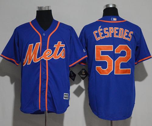 Mets #52 Yoenis Cespedes Blue New Cool Base Alternate Home Stitched MLB Jersey Mets #52 Yoenis Cespedes Blue New Cool Base Alternate Home Stitched MLB Jersey