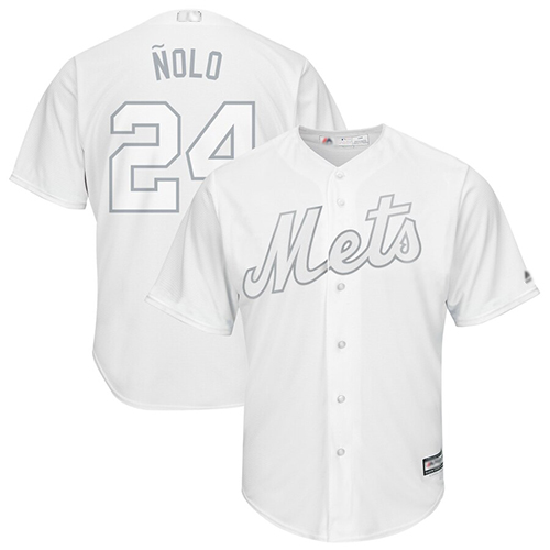 Mets #24 Robinson Cano White "Nolo" Players Weekend Cool Base Stitched MLB Jersey Mets #24 Robinson Cano White "Nolo" Players Weekend Cool Base Stitched MLB Jersey