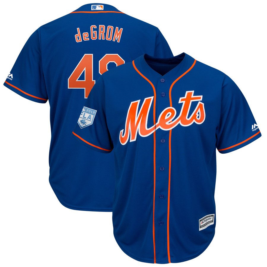 Mets #48 Jacob deGrom Blue 2019 Spring Training Cool Base Stitched MLB Jersey Mets #48 Jacob deGrom Blue 2019 Spring Training Cool Base Stitched MLB Jersey