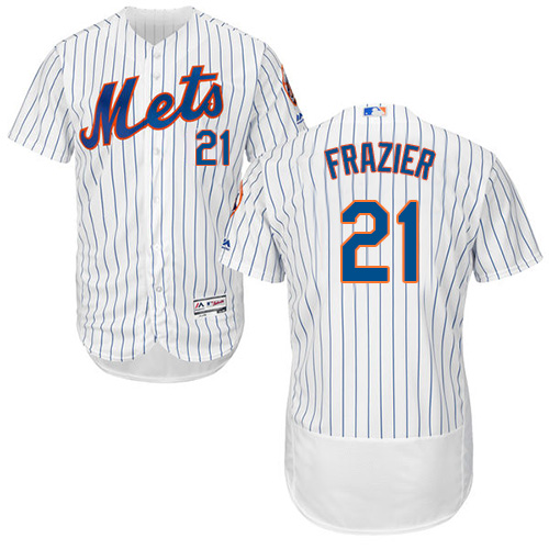 Mets #21 Todd Frazier White(Blue Strip) Flexbase Authentic Collection Stitched MLB Jersey Mets #21 Todd Frazier White(Blue Strip) Flexbase Authentic Collection Stitched MLB Jersey