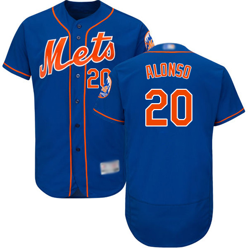 Mets #20 Pete Alonso Blue Flexbase Authentic Collection Stitched MLB Jersey Mets #20 Pete Alonso Blue Flexbase Authentic Collection Stitched MLB Jersey