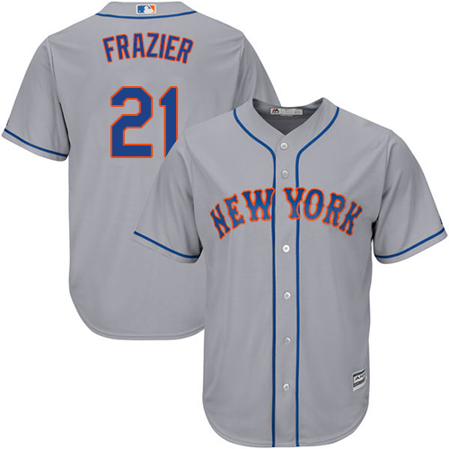 Mets #21 Todd Frazier Grey New Cool Base Stitched MLB Jersey Mets #21 Todd Frazier Grey New Cool Base Stitched MLB Jersey