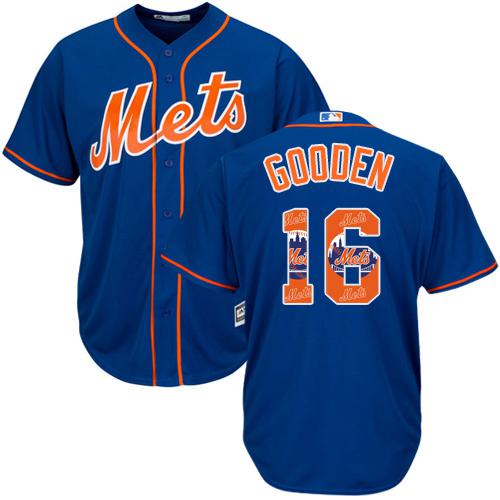Mets #16 Dwight Gooden Blue Team Logo Fashion Stitched MLB Jersey Mets #16 Dwight Gooden Blue Team Logo Fashion Stitched MLB Jersey
