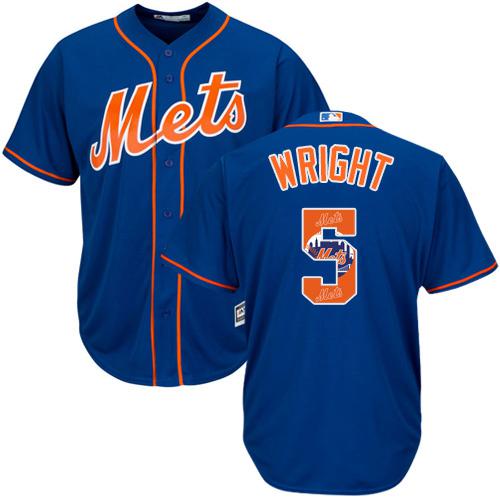 Mets #5 David Wright Blue Team Logo Fashion Stitched MLB Jersey Mets #5 David Wright Blue Team Logo Fashion Stitched MLB Jersey