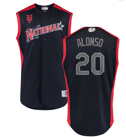 Mets #20 Pete Alonso Navy 2019 All-Star National League Stitched MLB Jersey Mets #20 Pete Alonso Navy 2019 All-Star National League Stitched MLB Jersey