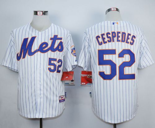Mets #52 Yoenis Cespedes White Home Cool Base Stitched MLB Jersey Mets #52 Yoenis Cespedes White Home Cool Base Stitched MLB Jersey